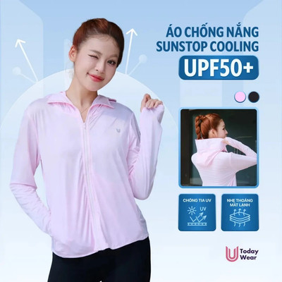 Áo Khoác Chống Nắng Nữ SUNSTOP Cooling Today U Wear Form Cánh Dơi Vải Thun Lạnh Chống Tia Cực Tím UPF 50+ Mát Lạnh