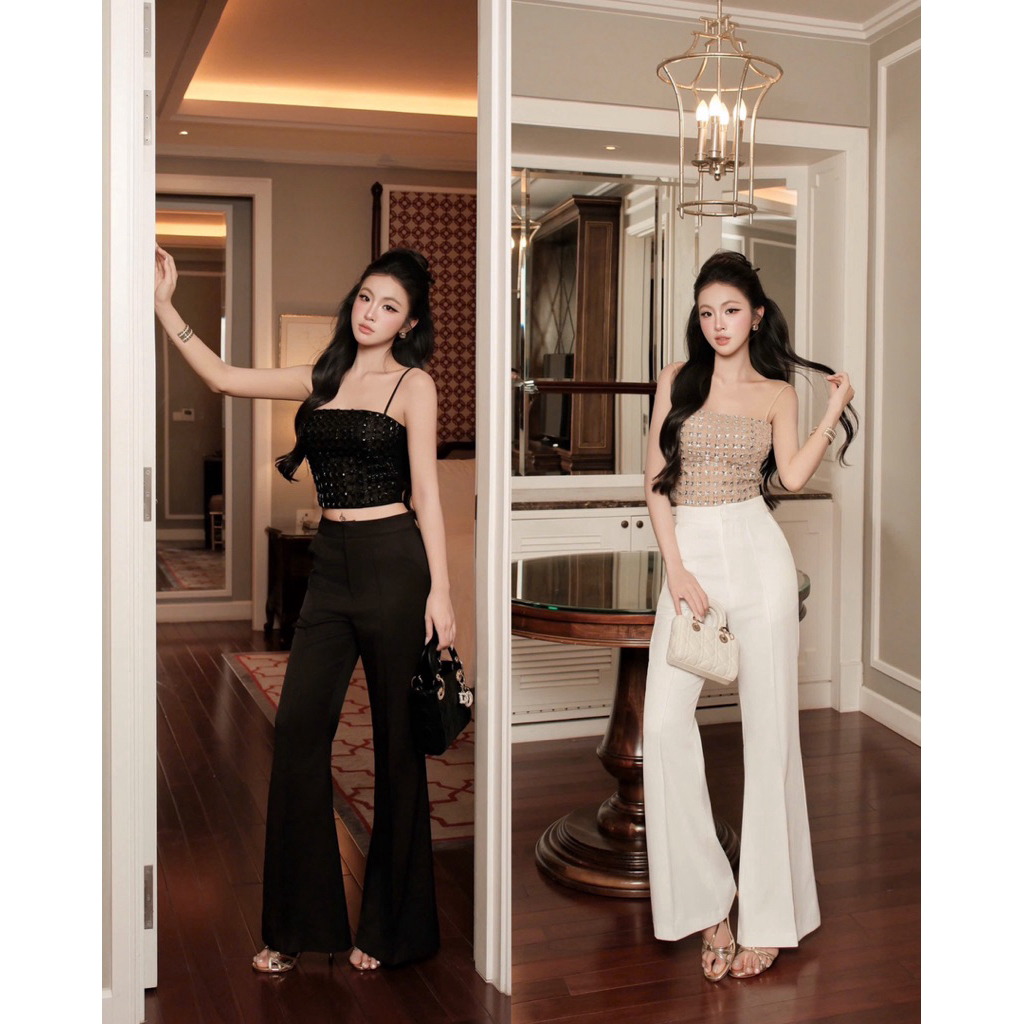 Áo Dây Croptop Đính Đá Pha Lê 𝐃𝟐𝐓 𝐒𝐓𝐎𝐑𝐄