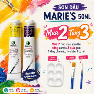 [MUA 2 TẶNG 3] Màu Sơn Dầu Marie’s tuýp 50ml – Màu Vẽ Chuyên Nghiệp, Màu Chuẩn – Bám Tốt – Lên Màu Đẹp
