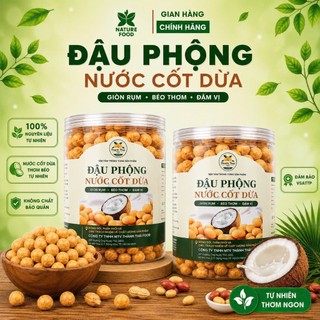 ĐẬU PHỘNG DA CÁ NƯỚC CỐT DỪA Phân Phối Bởi NATURE FOOD( có hồ sơ công bố và kiểm nghiệm sản phẩm)