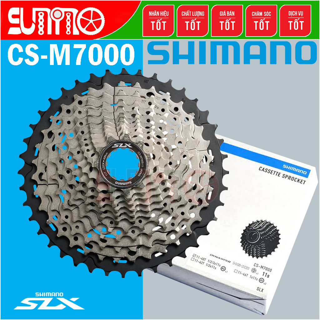 [CHÍNH HÃNG] Líp thả xe đạp SHIMANO SLX M7000 11speed