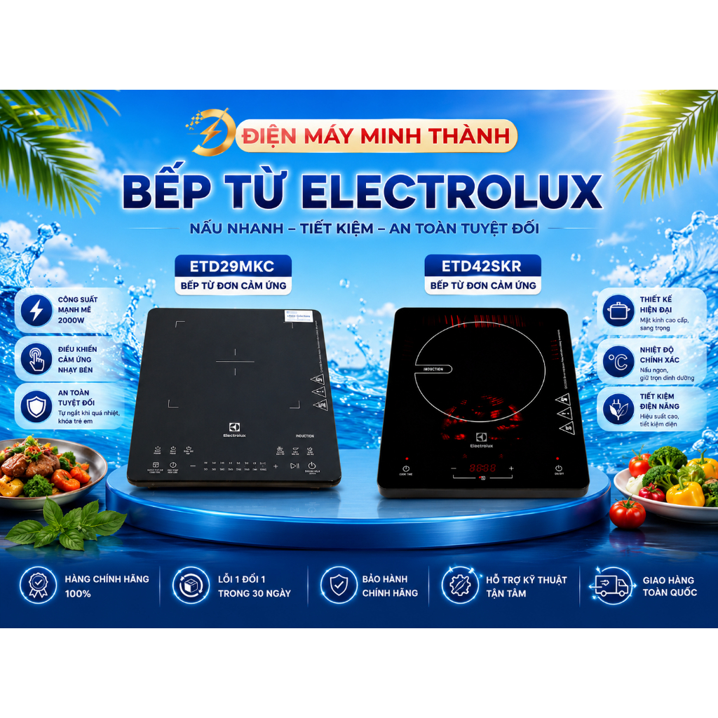 ETD29MKC/ ETD42SKA  Bếp từ đơn Electrolux 2000W/2100W  HÀNG CHÍNH HÃNG