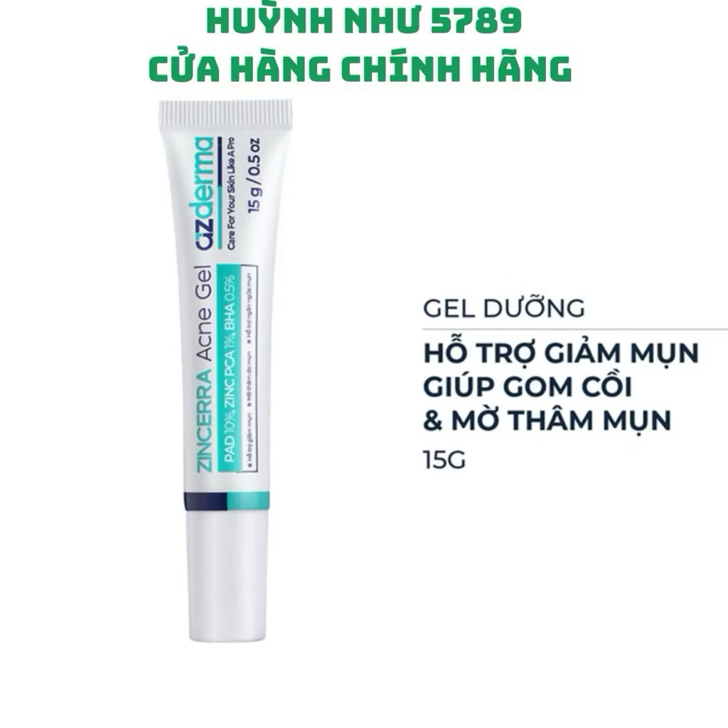 [CHÍNH HÃNG]Gel dưỡng Azderma hỗ trợ giảm mụn, mờ thâm 15g