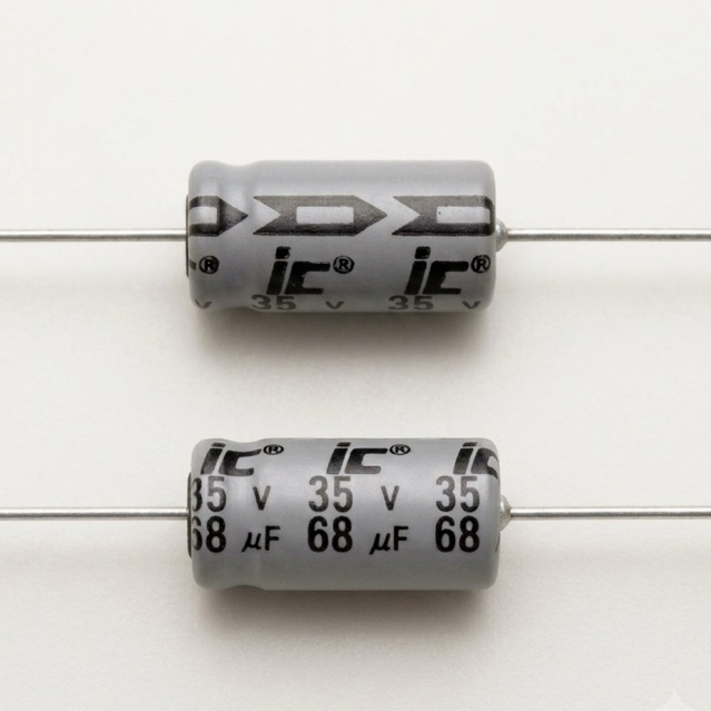 Tụ Hóa Nằm ILLINOIS Capacitor 68uF 35V [2 Cái] - Tụ Điện 2 Đầu Linh Kiện Điện Tử Cao Cấp