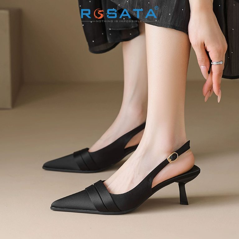 GIÀY BÍT MŨI THỜI TRANG - Thương hiệu Rosata chính hãng: RO722 ( freeship)