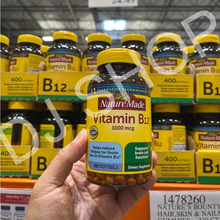 [SHOP DJ] Viên Bổ Sung Vitamin B12 Nature Made 1000mcg 400 Viên Của Mỹ