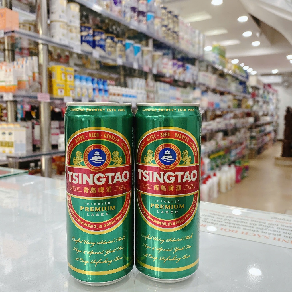 Bia Tsingtao 5% bia Thanh Đảo lon nhỏ 330ml- combo 4 lon - 6 lon xuất xứ Trung Quốc