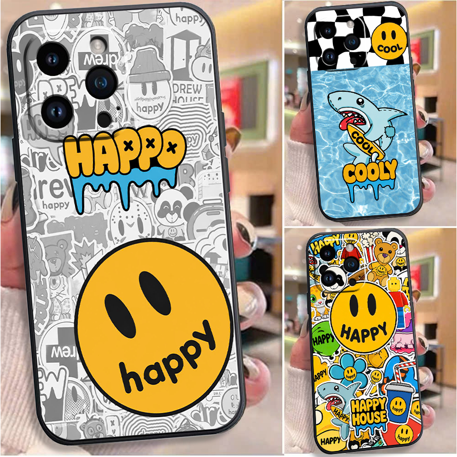 Ốp Lưng điện thoại IPHONE IP 16 /IP 16E / IP 16 PRO / IP 16 PRO MAX Ốp Lưng in hình mặt cười happy