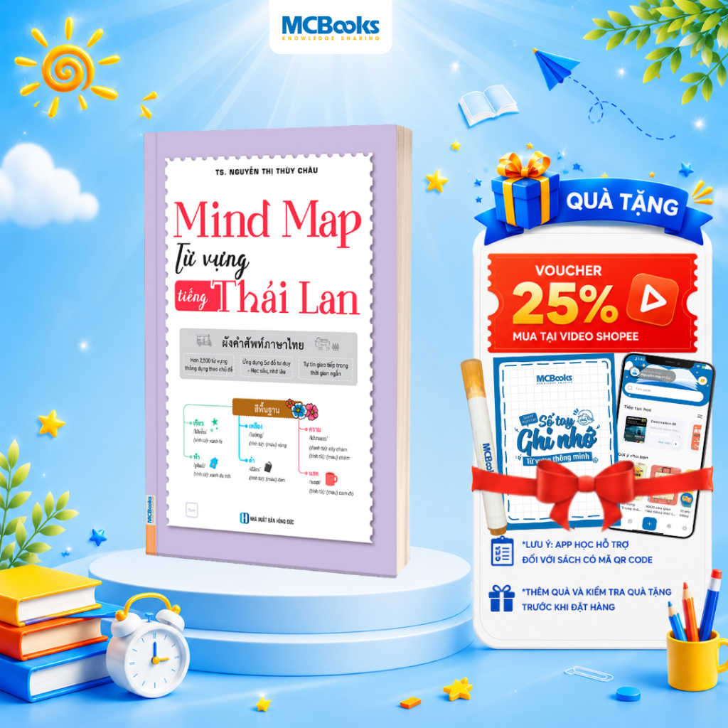 Sách - Mind Map Từ Vựng Tiếng Thái Lan