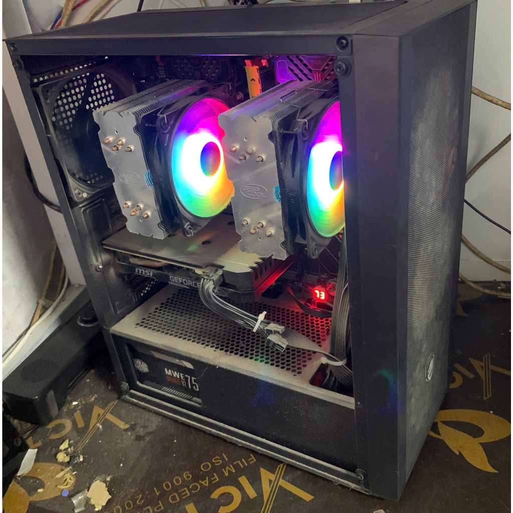 Máy tính PC Gaming Workstation Xeon E5-2696V3, GTX 1660 Super 6GB, RAM 32GB, SSD NVMe, nguồn Cooler 
