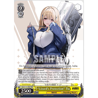 [Thẻ bài chính hãng Weiß Schwarz] NIK/S117-001  “Lizard's Protection” Tia RR