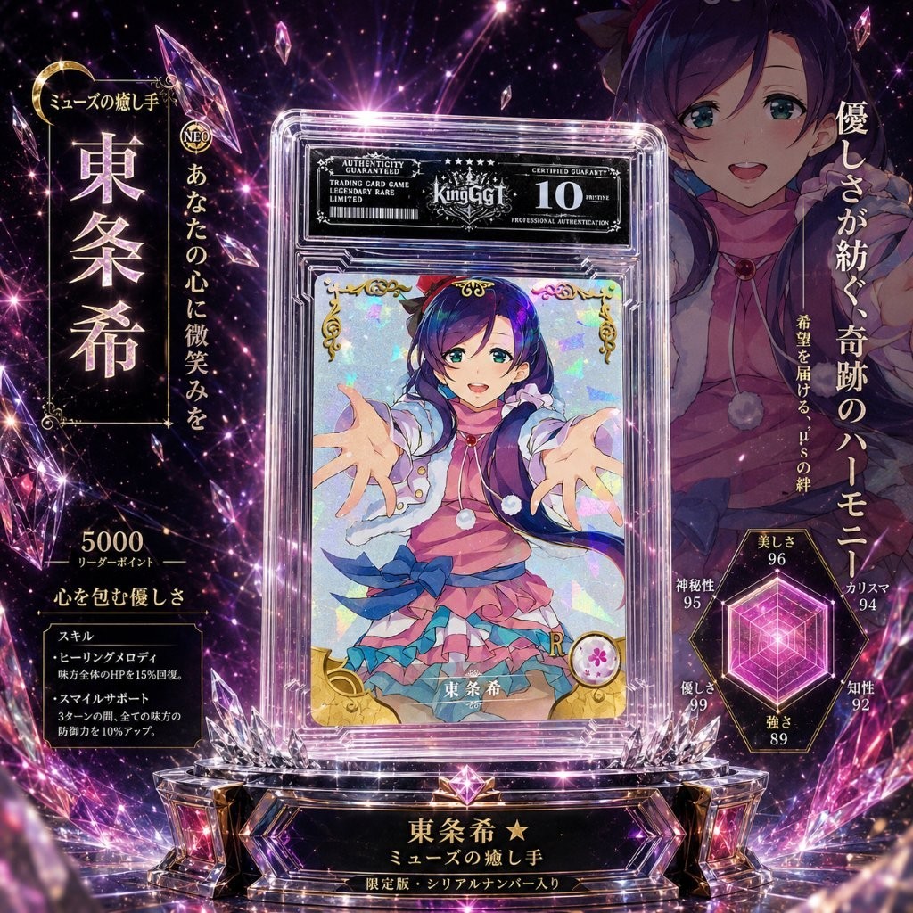 Thẻ Grading 10 nữ Anime Nozomi Tojo từ Love Live School Idol chinh hang KAIYOU Gem Mint NF9 12