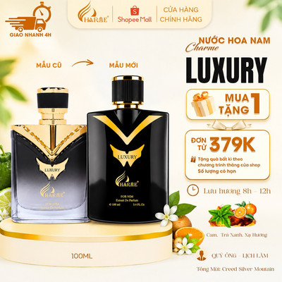 [Tặng chai 10ml] MẪU MỚI 2026 Nước Hoa Nam Charme Luxury 10ml|20ml|100ml Lưu Hương, Nam Tính, Lịch Lãm. Quà tặng