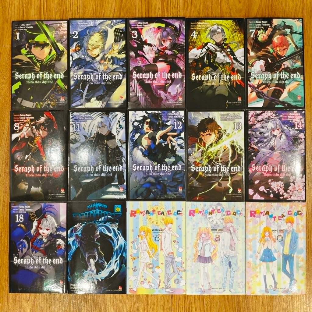 Lucky box ngẫu nhiên truyện anime gồm thiên thần diệt thế, học viện anh hùng, romantica clock, thanh