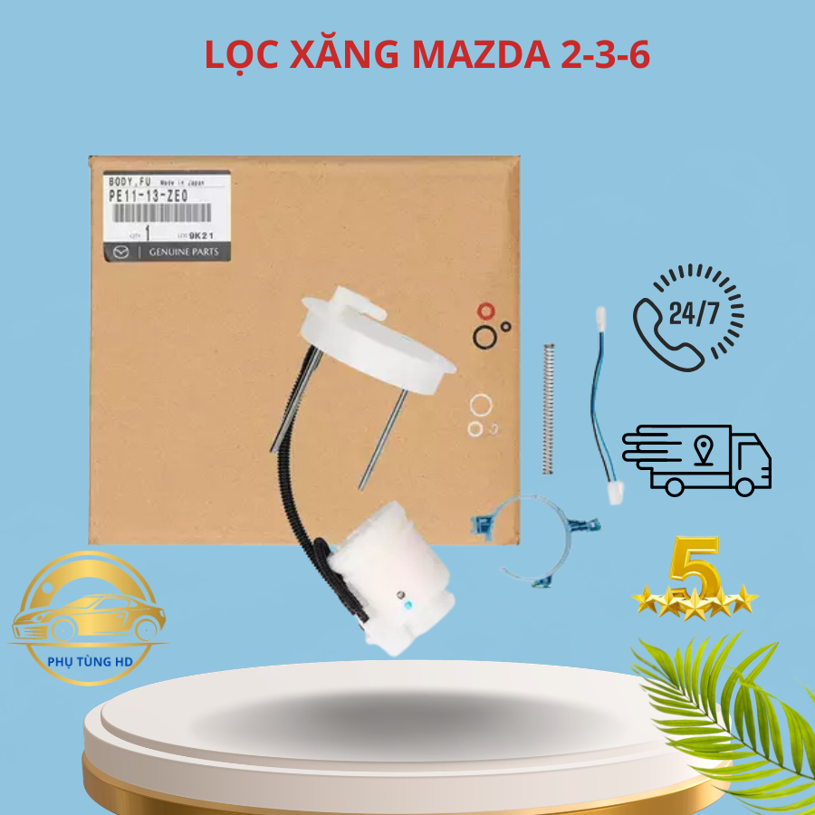Lọc nhiên liệu, lọc xăng xe Mazda 2 - Mazda 3 - Mazda 6 [ MÃ PE1113ZE0 ]