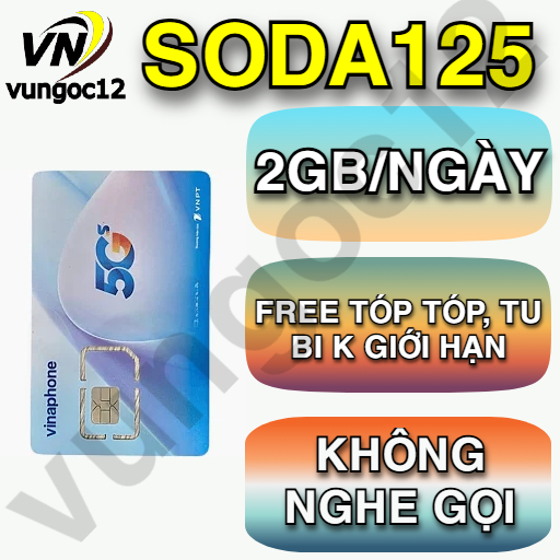 SIM 5G VINA 12SODA125 BIG50Y DÙNG 14 THÁNG 5GB/NGÀY TRUY CẬP MXH KHÔNG GIỚI HẠN DATA