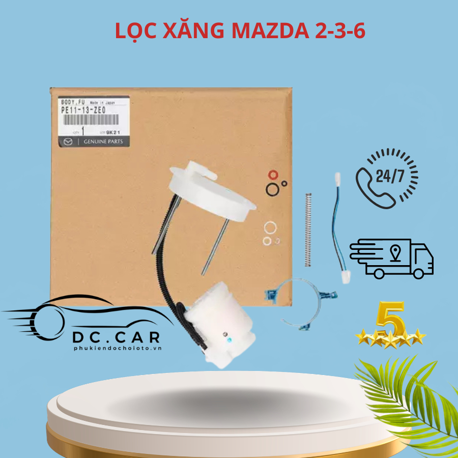 Lọc nhiên liệu, lọc xăng xe Mazda 2 - Mazda 3 - Mazda 6 lắp zin theo xe [ MÃ PE1113ZE0 ]