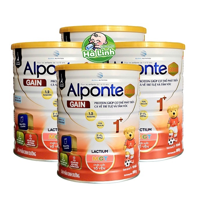 Combo 4 Lon Sữa Alponte Gain 1+ 800g [Date 2028]