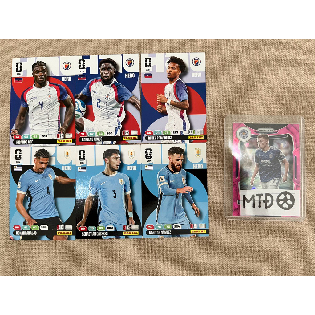 Thẻ Panini World Cup - DTQG Haiti / Uruguay