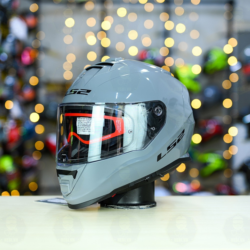 Mũ Fullface LS2 FF800 KPA 2 Kính Xi Măng Bóng + Tặng Pinlock