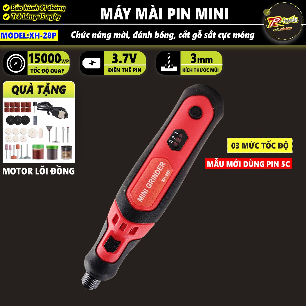 [mẫu mới] Máy mài mini, bút khắc, máy điêu khắc, mài chà nhám đánh bóng đa năng, tích hợp sạc USB, P