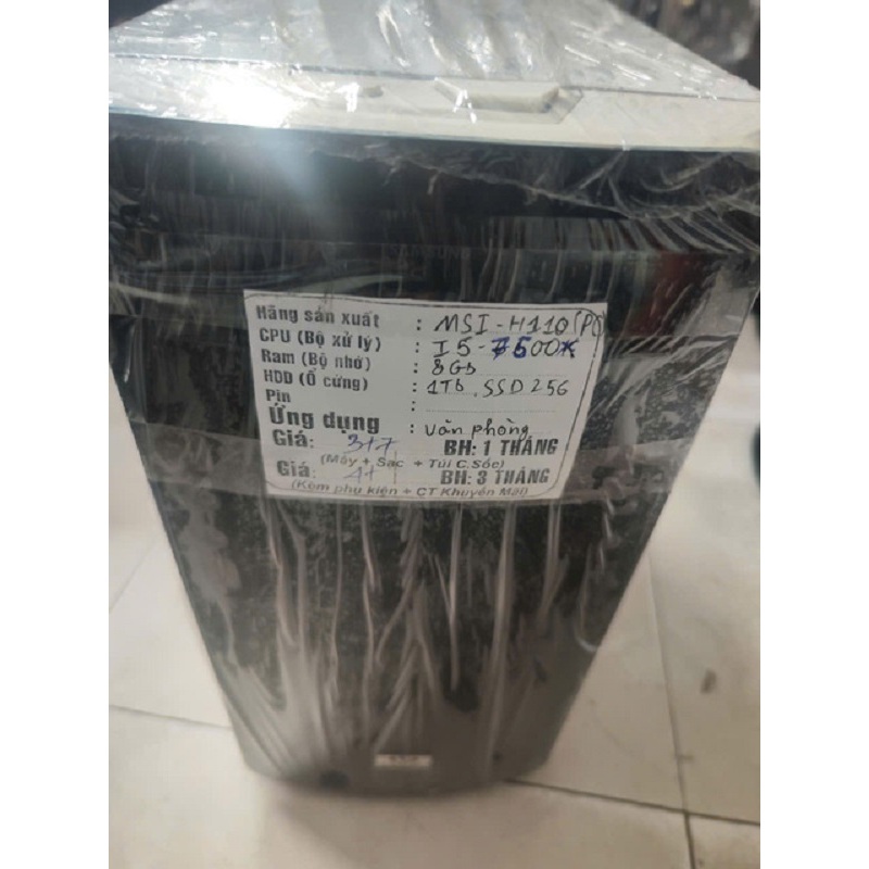 [HCM] PC Máy tính để bàn cũ giá rẻ MSI H110 Core I5-7500/ Ram 8GB/ HDD 1TB + SSD 256GB/ VGA Intel HD