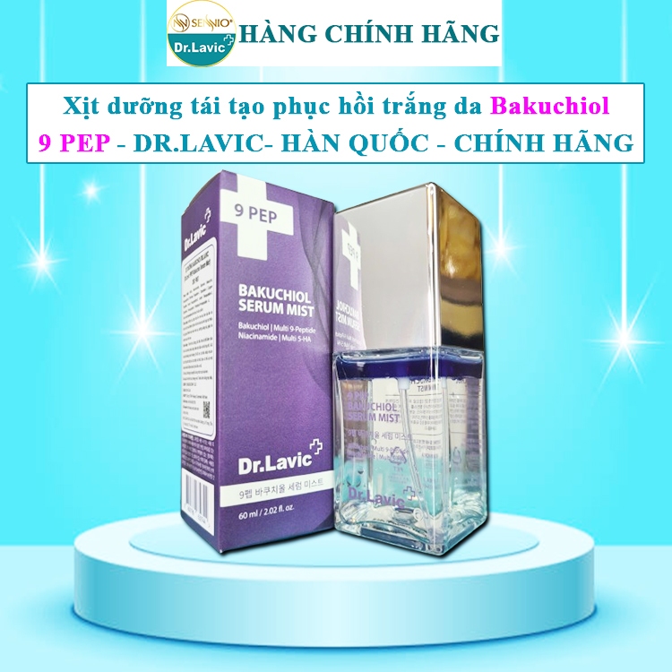 Xịt dưỡng da bakuchiol Dr.lavic 9 pep bakuchoi serum mist dr lavic 9pep drlavic hàn quốc dr+lavic