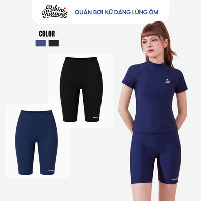 Quần bơi nữ dáng lửng ôm sát che đùi đi biển - Bikini Passport - BSV003_NV