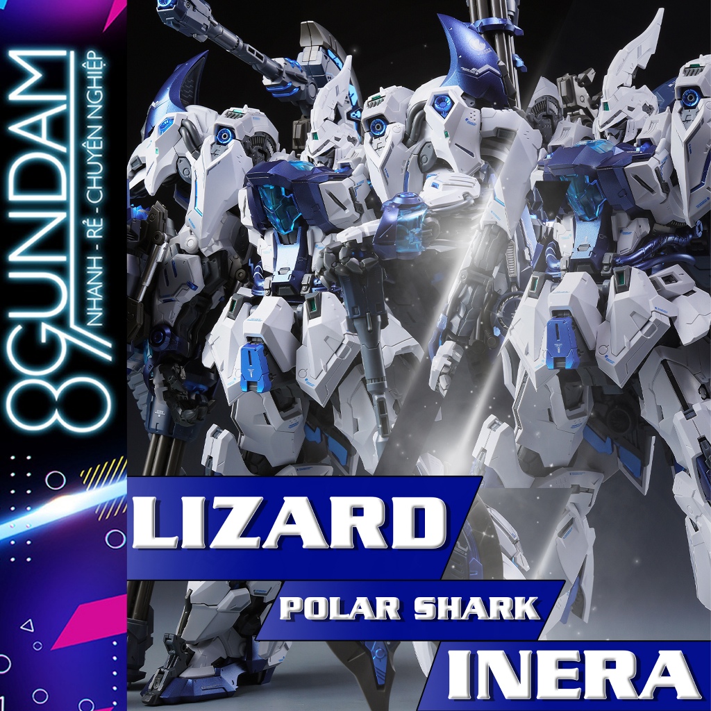 [SẮP VỀ] Mô Hình Lắp Ráp IN ERA 1/100 Lizard - Arctic Shark (tặng kèm base và decal nước)