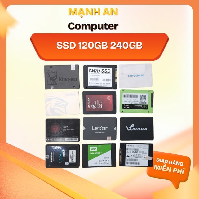 SSD PC Sata3 Cũ SSD 128GB | SSD 120GB | SSD 250GB | SSD 256Gb | SSD 240GB Các Loại Các hãng
