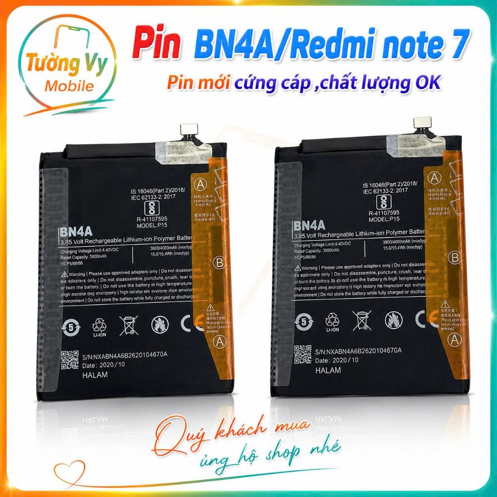 Pin Xiaomi BN4A / Redmi Note 7 – Pin Mới