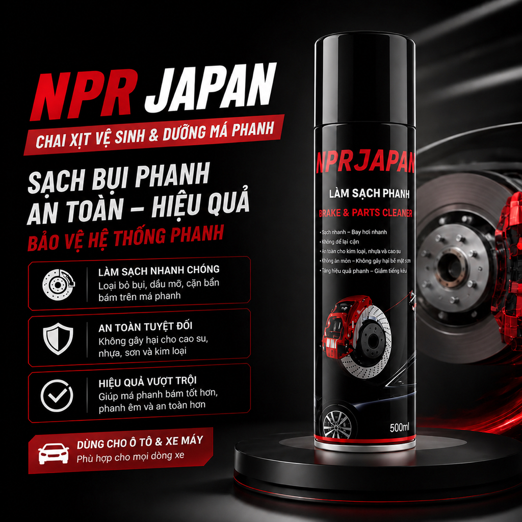 [Chính Hãng NPR JAPAN] Xịt Vệ Sinh Phanh Chính Hãng NPR JAPAN