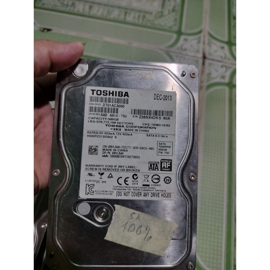 Ổ cứng HDD Western Digital (WD) Blue dung lượng 500GB,
