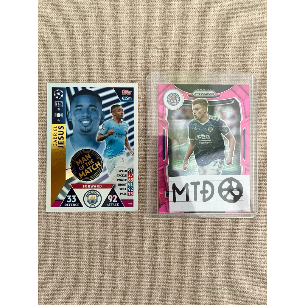 Thẻ Topps UCL - Gabriel Jesus Man Of The Match