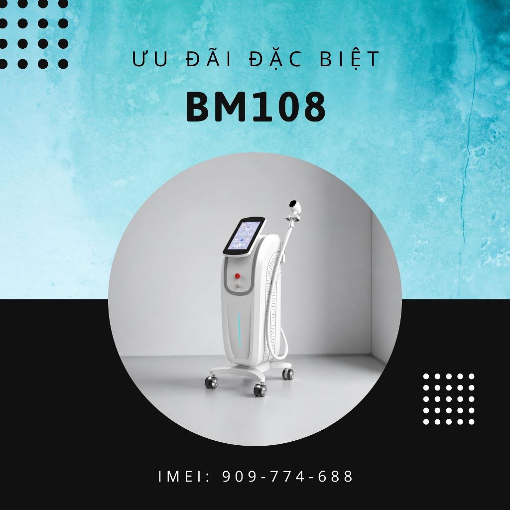 MÁY TRIỆT LÔNG LẠNH DIODE LASER BM108 CHO SPA, TMV. BẢO HÀNH 24 THÁNG [TVMED VN]