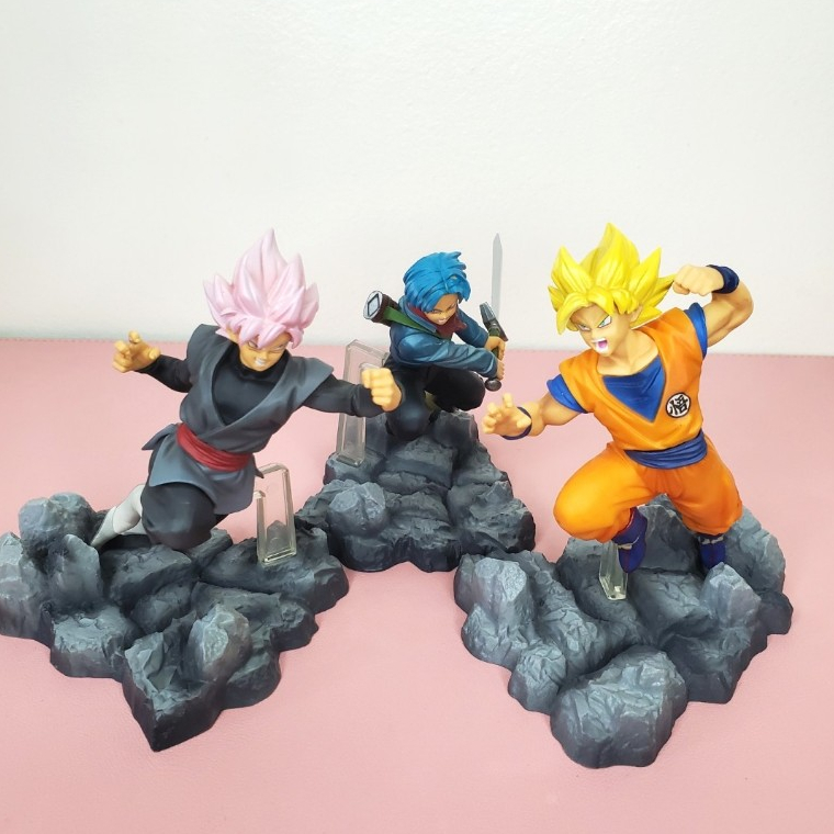 [ Chính Hãng Banpresto ] Mô Hình Son Goku + Trunks + Goku Black - Dragon Ball Super Soul x Soul Figu