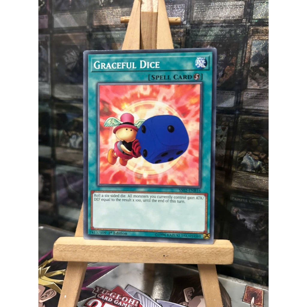 [ Đỗ Lạc 2 Yugioh ] Thẻ Bài Mint90 Yugioh Spell Graceful Dice