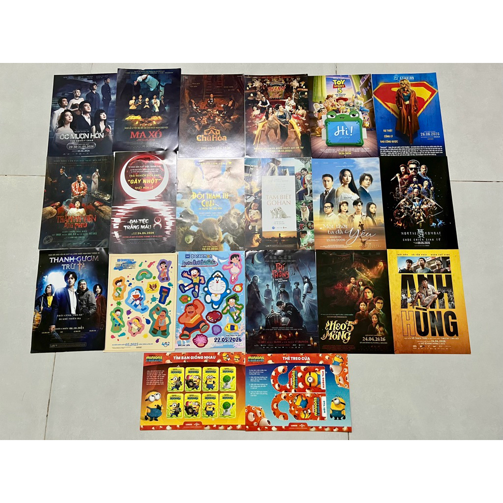 Combo Flyer và Sticker các movie