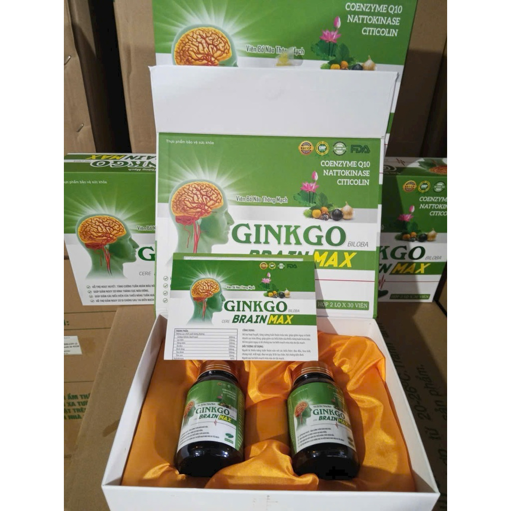 Ginkgo BRAIN - Viên Uống Hỗ Trợ Tuần Hoàn Máu Não
