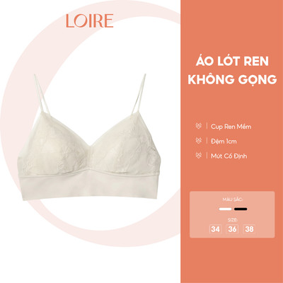 Áo Lót Không Gọng Loirechic Al260748 Đệm 1cm Kiểu Ren Mềm