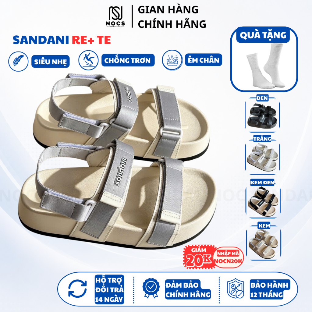 Giày Sandal Trẻ Em SANDANI RE 2 Quai Ngang NOC Dép Quai Hậu Trẻ Em Đế Phylon Nhẹ Êm Bền Chân