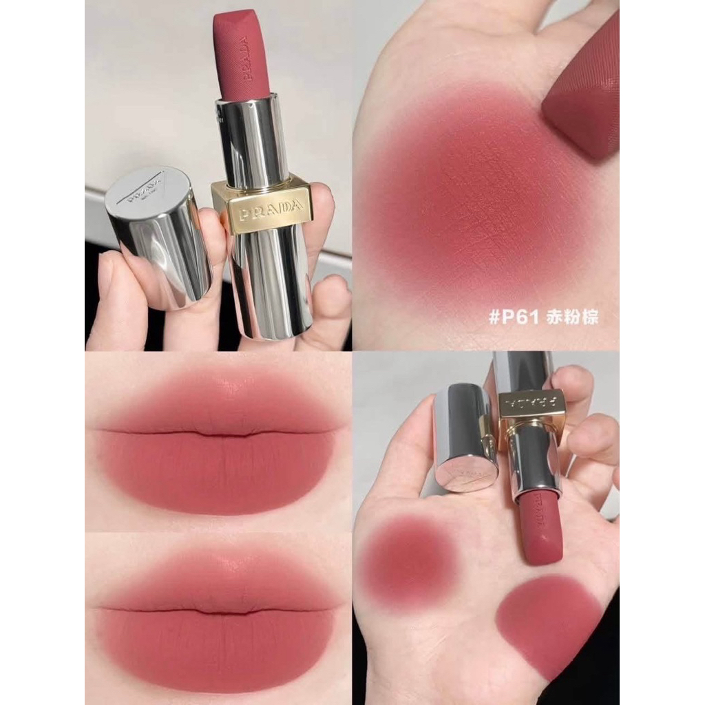 [CHÍNH HÃNG 100%] SON LÌ PRADA #P61 LAQUE PINK