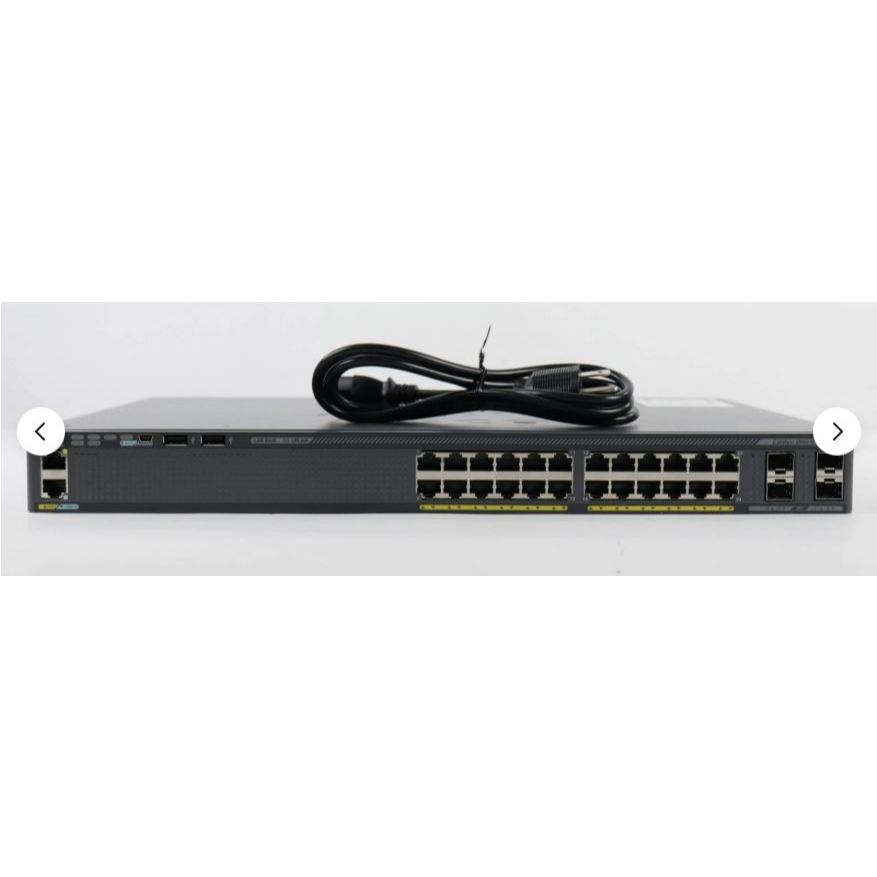 Bộ chia mạng switch Cisco  WS-C2960X-24TS-L: 24 cổng Gigabit, 4 cổng 1G SFP Uplink (LAN Base).