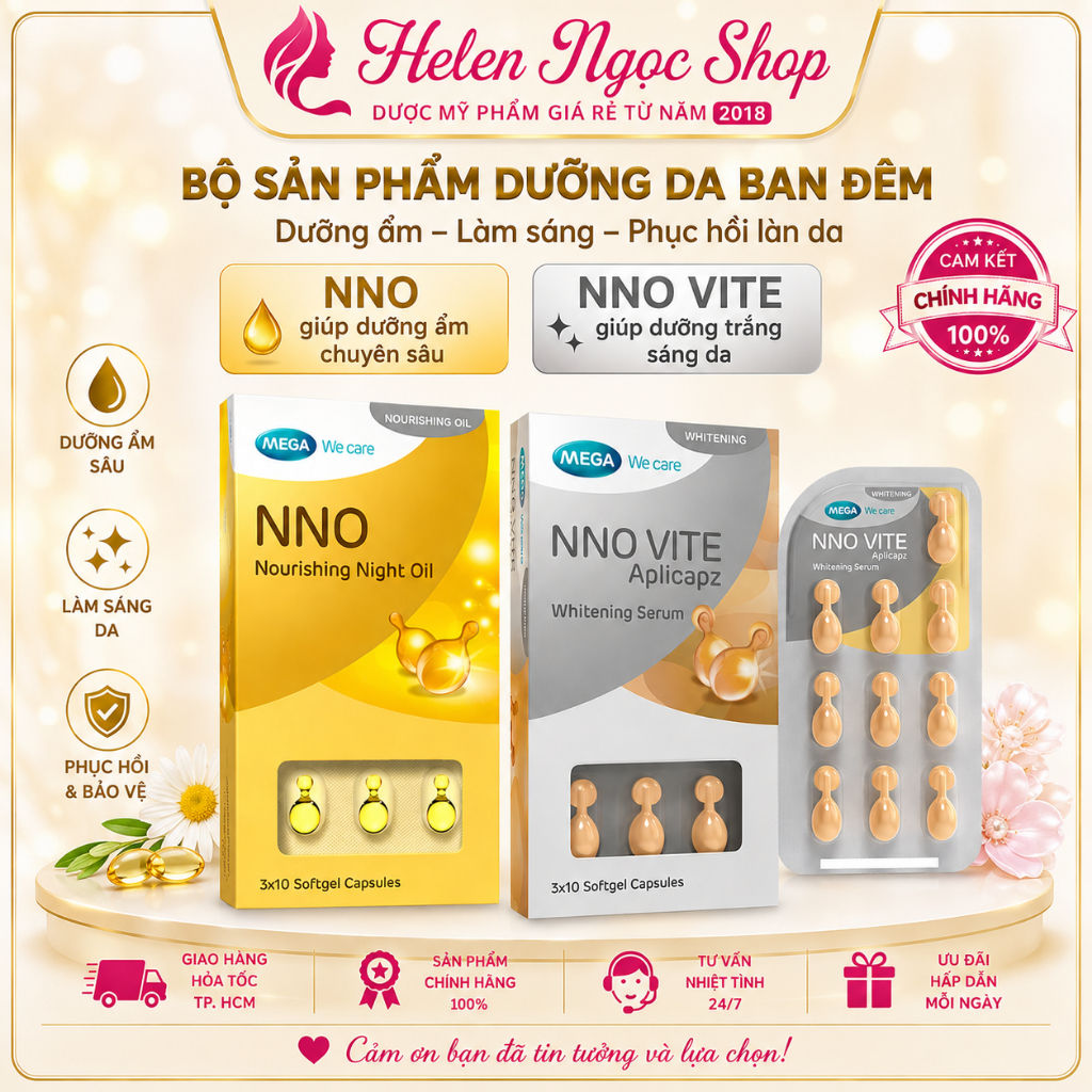 NNO VITE Serum dưỡng trắng da/ NNO và dưỡng ẩm skincare từ tự nhiên