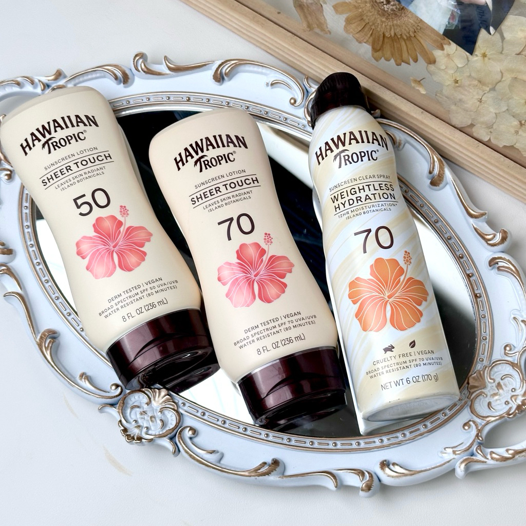 (Hàng Mỹ) Kem Chống Nắng Toàn Thân Hawaiian Tropic Dạng Lotion và Xịt