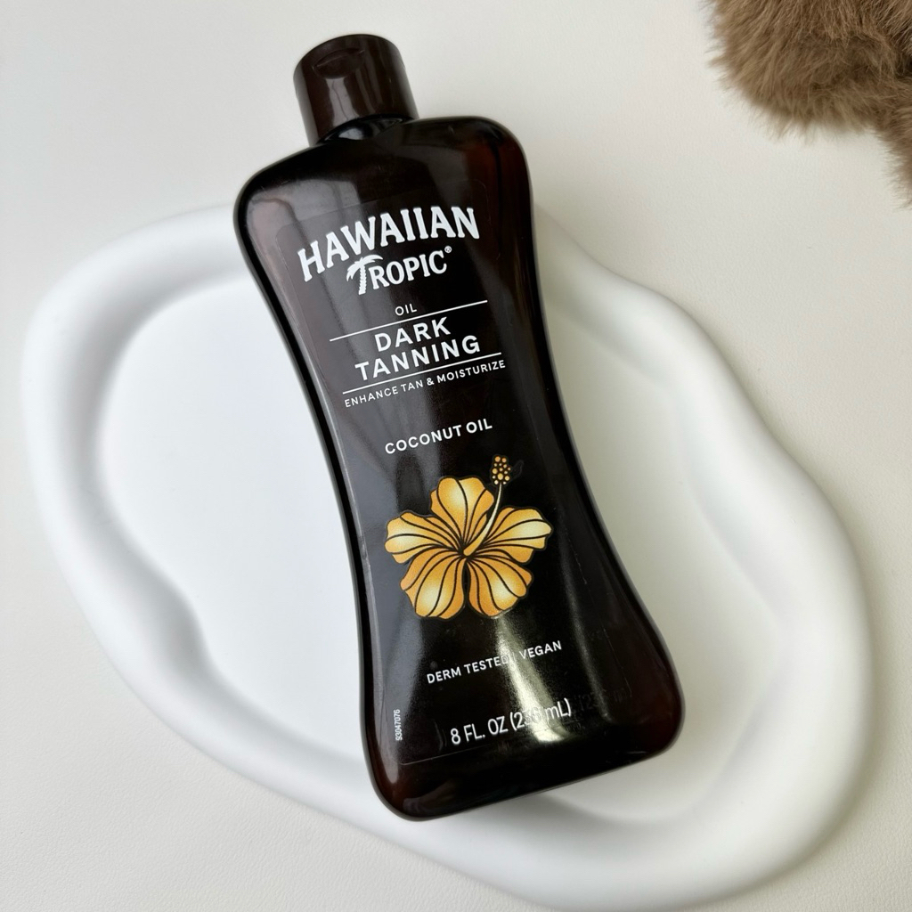 (Hàng Mỹ) Dầu Tắm Nắng Hawaiian Tropic Dark Tanning Oil Coconut Oil - Hỗ Trợ Da Nâu Bóng Khỏe