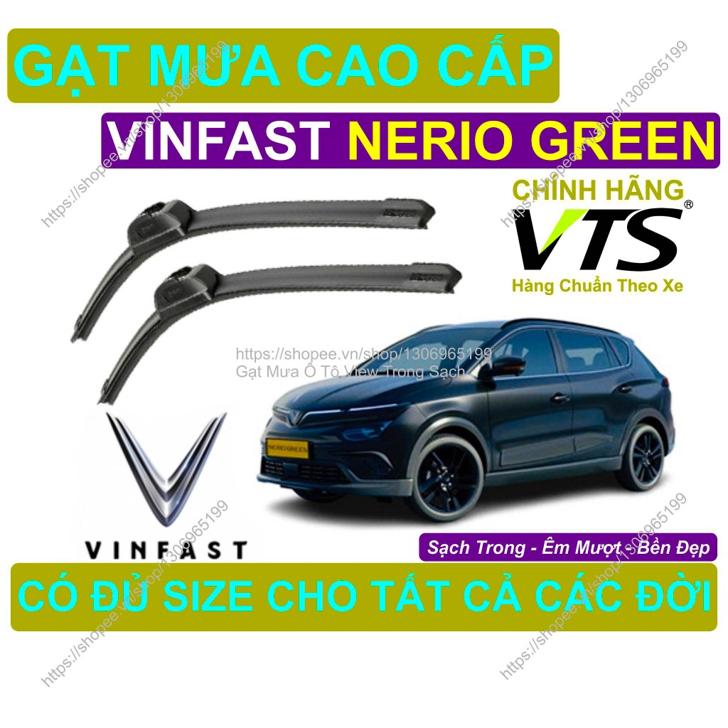 Gạt Mưa Silicon Kính Lái Vinfast Nerio Green, Cặp Gạt M.ưa Kính Lái Vinfast Nerio Green, Có Đủ S.ize