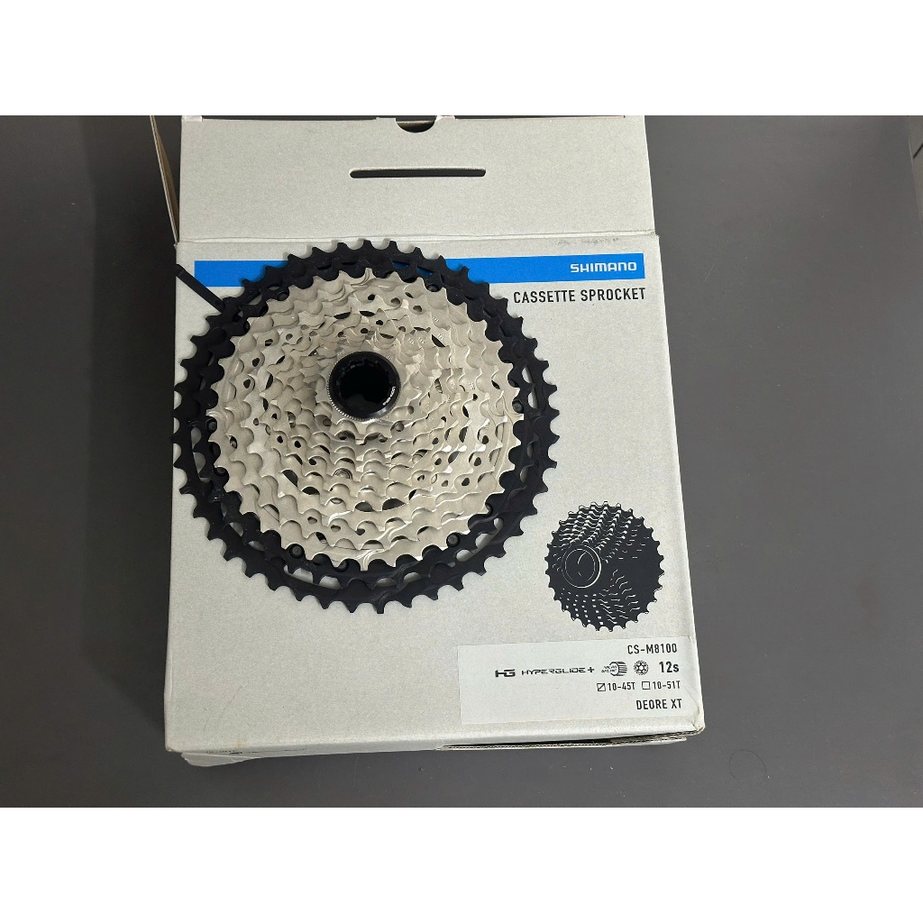 LÍP XE ĐẠP MTB SHIMANO DEORE XT CS-M8100 / 10-45T 12S - CHÍNH HÃNG FULL BOX, Líp xe đạp địa hình Shi