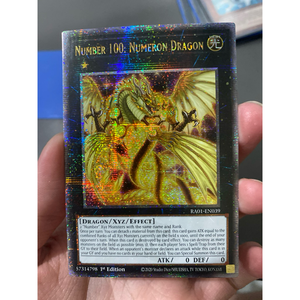 Number 100: Numeron Dragon - Quarter Century Secret TCG - RA01-EN039
