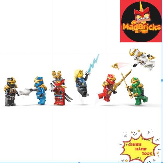 (TÁCH LẺ MINI ) MINIFIGURE NINJAGO LEGO SET 71866 Ninja Character Display 15th Anniversary